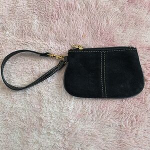 MAXX Genuine Cowhide Leather Coin Wristlet